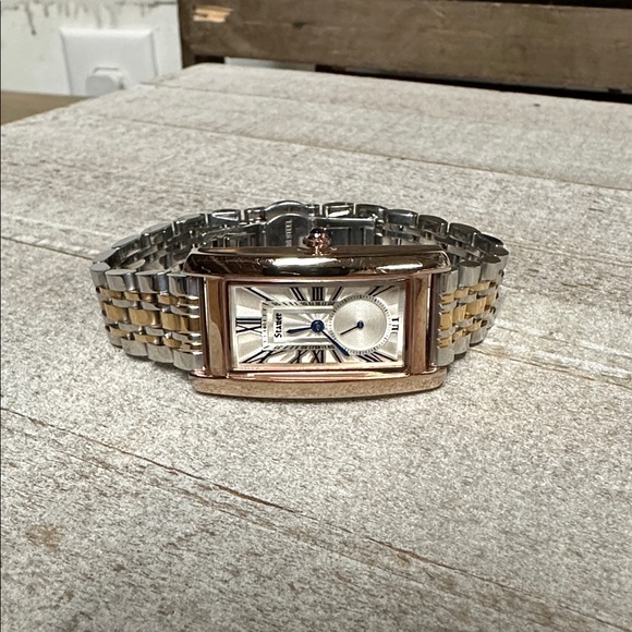 *Brand new battery* Stauer great shape Veronica gold silver rose gold watch - Picture 3 of 8